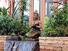 Sculpture among the plants